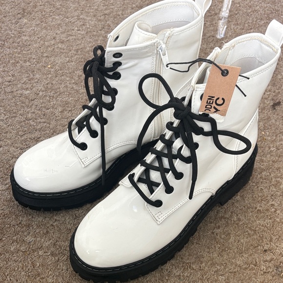 Madden Nyc Shoes - Madden NYC white boots NEW